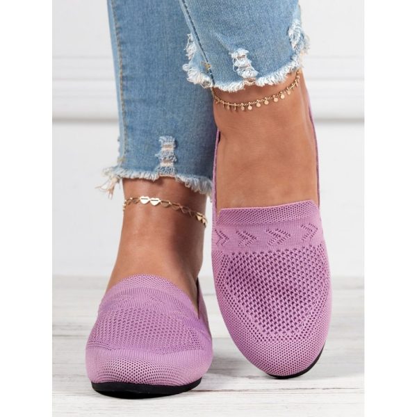 Women's Breathable Mesh Fabric Flat Shoes - Image 11