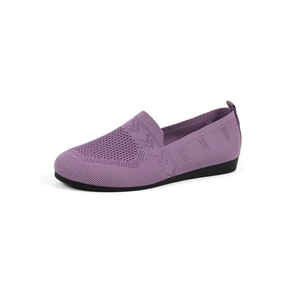 Women's Breathable Mesh Fabric Flat Shoes - Image 18