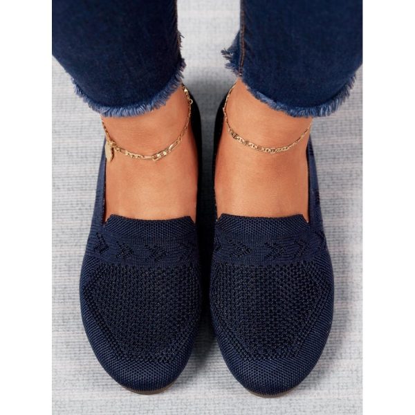 Women's Breathable Mesh Fabric Flat Shoes - Image 22
