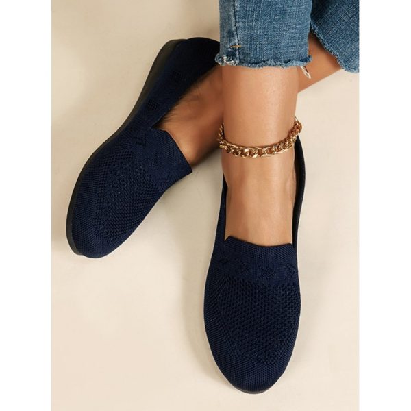 Women's Breathable Mesh Fabric Flat Shoes - Image 23