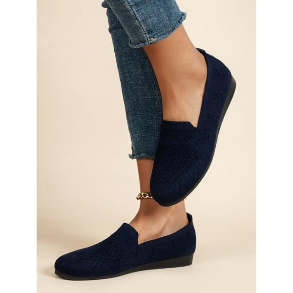 Women's Breathable Mesh Fabric Flat Shoes - Image 24