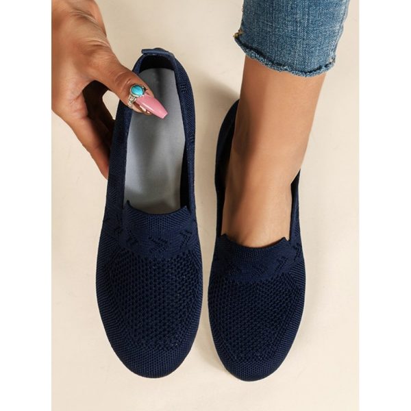 Women's Breathable Mesh Fabric Flat Shoes - Image 25