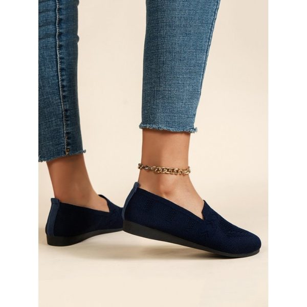 Women's Breathable Mesh Fabric Flat Shoes - Image 26