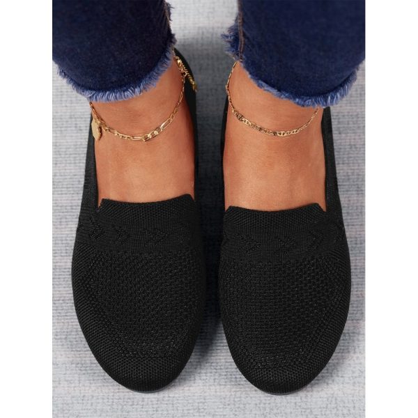 Women's Breathable Mesh Fabric Flat Shoes - Image 30
