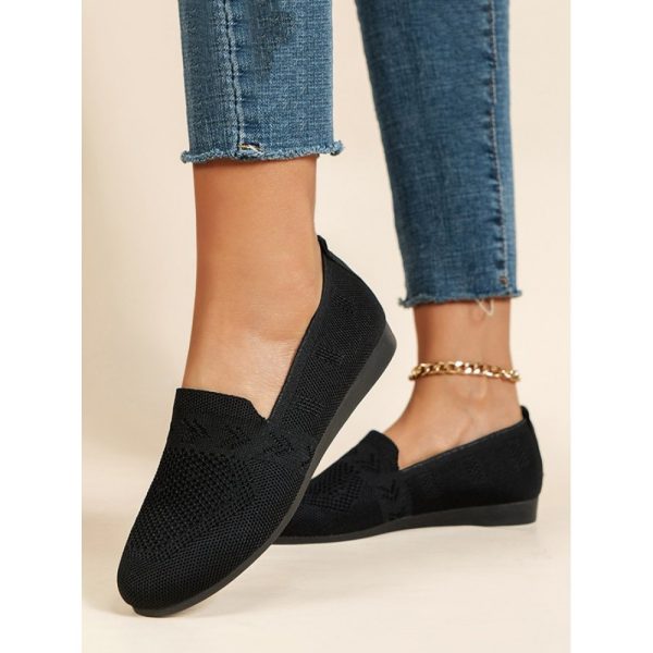 Women's Breathable Mesh Fabric Flat Shoes - Image 31