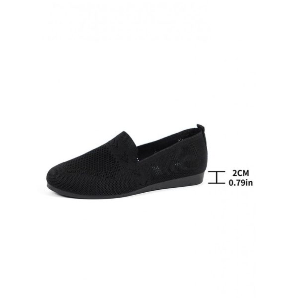 Women's Breathable Mesh Fabric Flat Shoes - Image 36
