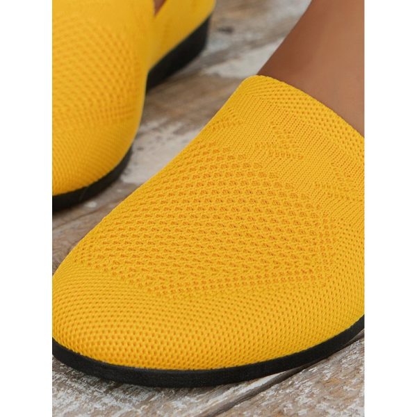 Women's Breathable Mesh Fabric Flat Shoes - Image 48