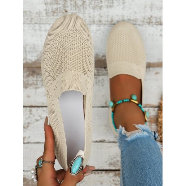 Women's Breathable Mesh Fabric Flat Shoes - Image 49