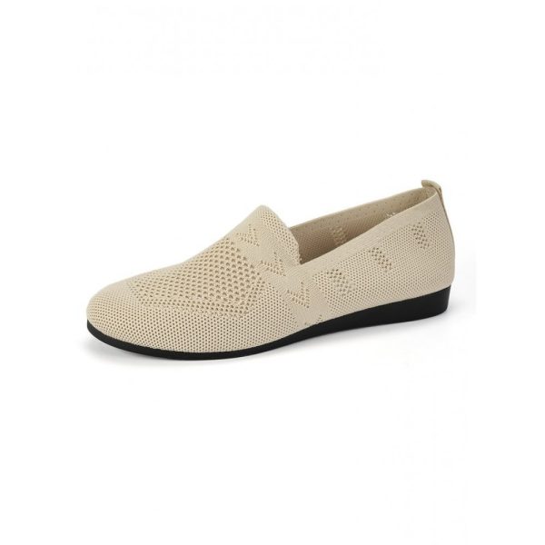 Women's Breathable Mesh Fabric Flat Shoes - Image 53