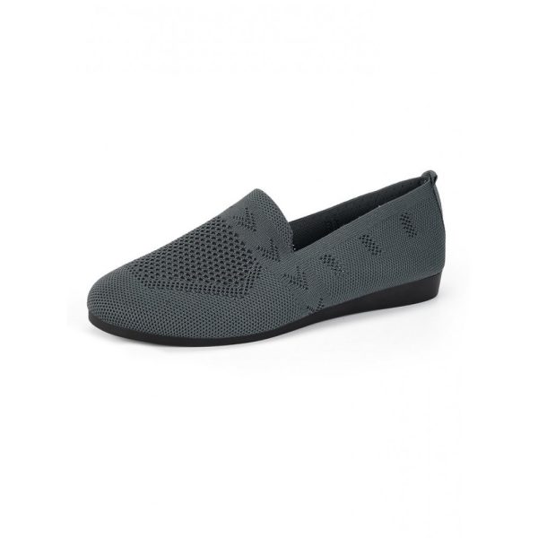 Women's Breathable Mesh Fabric Flat Shoes - Image 58