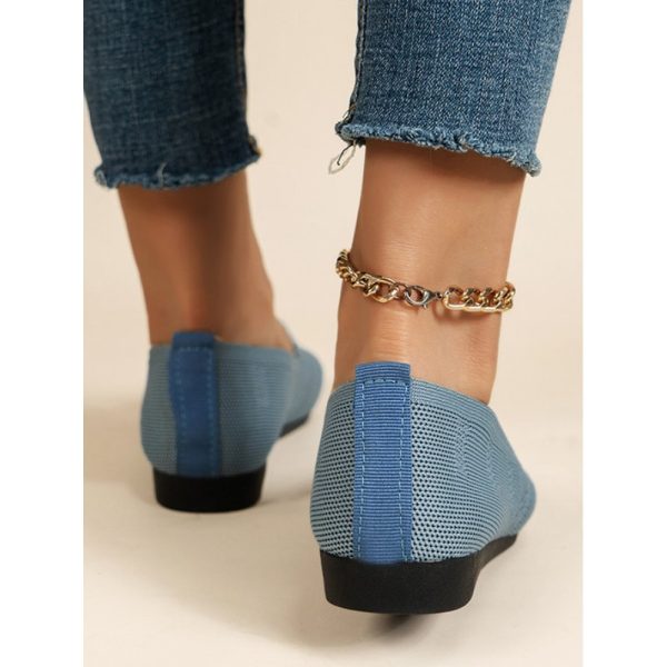 Women's Breathable Mesh Fabric Flat Shoes - Image 8