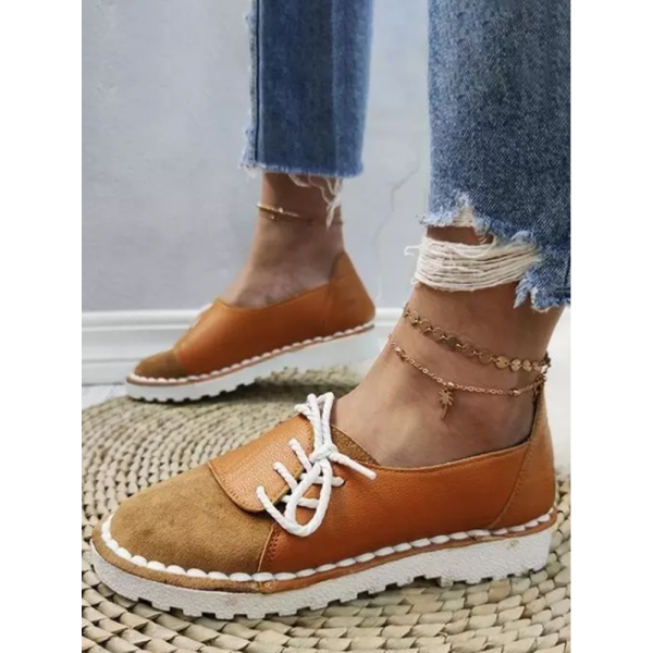 Women's Casual Vintage Round Toe Flats All Season Shoes - Image 13
