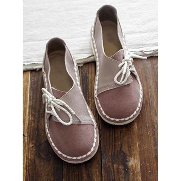 Women's Casual Vintage Round Toe Flats All Season Shoes - Image 18