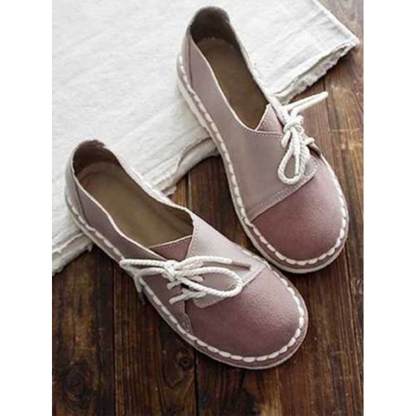 Women's Casual Vintage Round Toe Flats All Season Shoes - Image 20