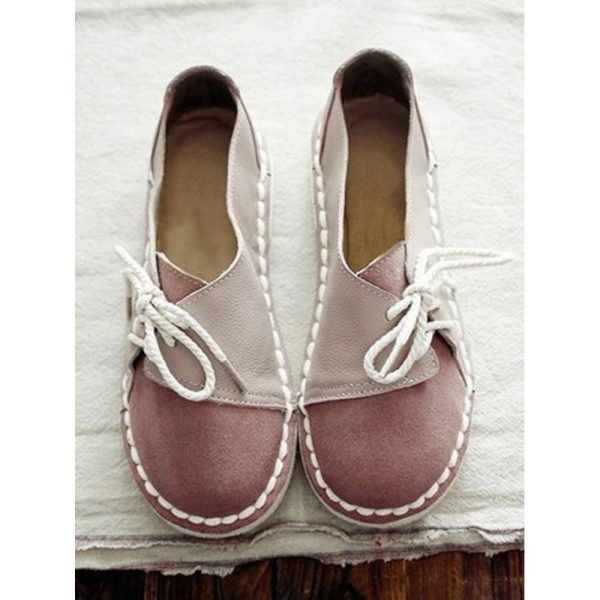 Women's Casual Vintage Round Toe Flats All Season Shoes - Image 21