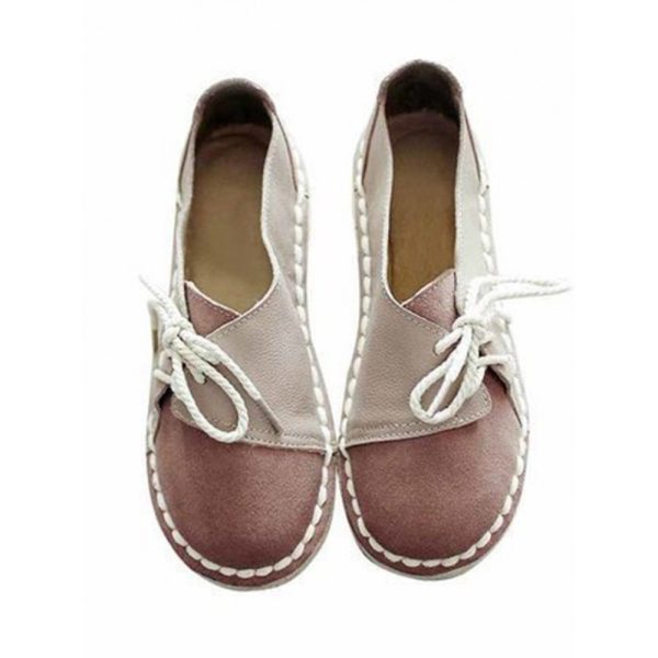 Women's Casual Vintage Round Toe Flats All Season Shoes - Image 22