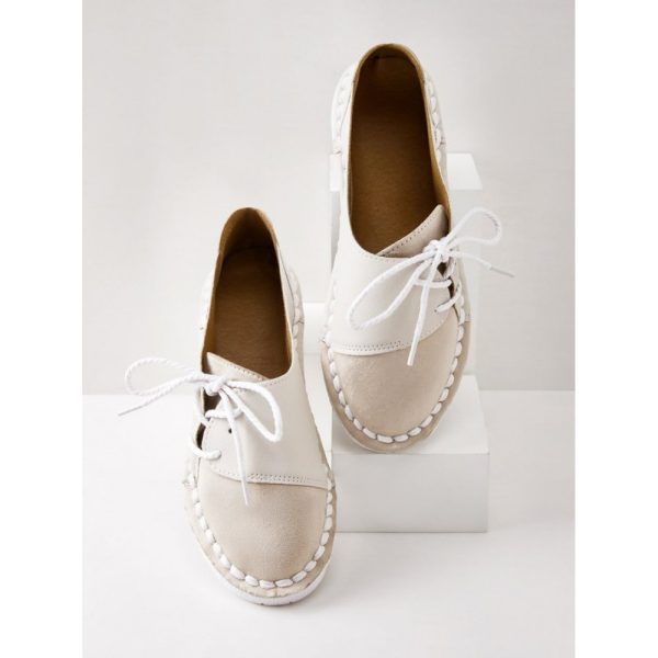 Women's Casual Vintage Round Toe Flats All Season Shoes - Image 5