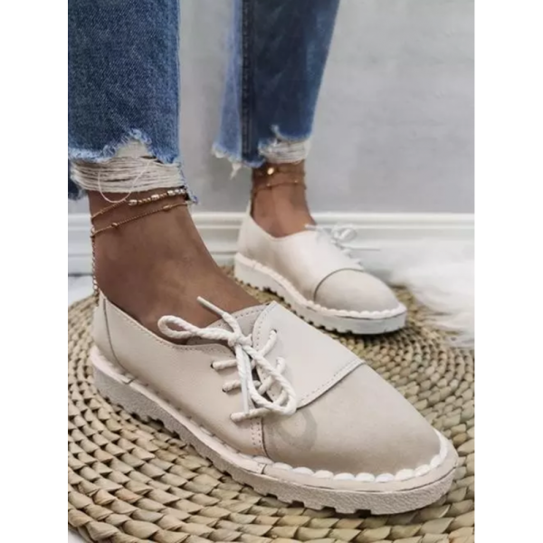 Women's Casual Vintage Round Toe Flats All Season Shoes - Image 6