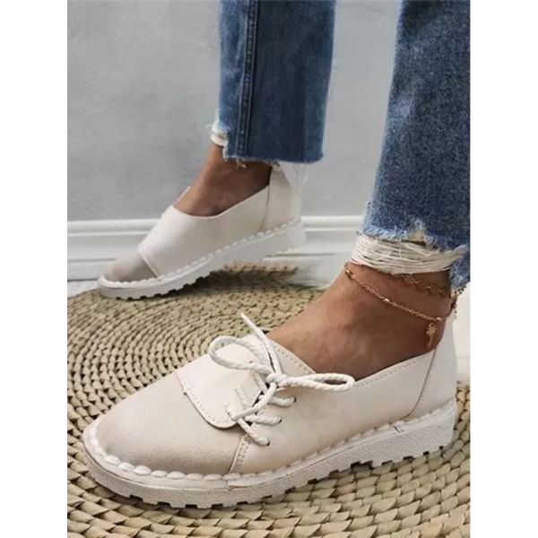 Women's Casual Vintage Round Toe Flats All Season Shoes - Image 7