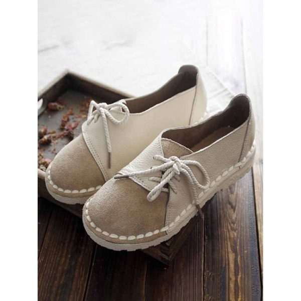 Women's Casual Vintage Round Toe Flats All Season Shoes - Image 8
