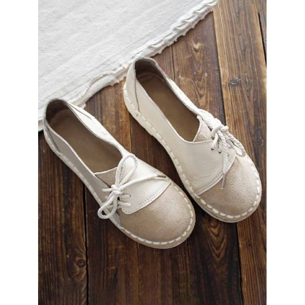 Women's Casual Vintage Round Toe Flats All Season Shoes - Image 9