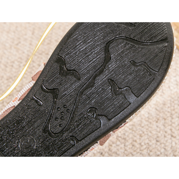 Casual Floral Slip On Flat Heel Shallow Shoes - Image 8