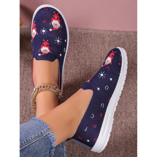 Casual Cartoon Breathable Slip On Flat Heel Deep Mouth Shoes - Image 2