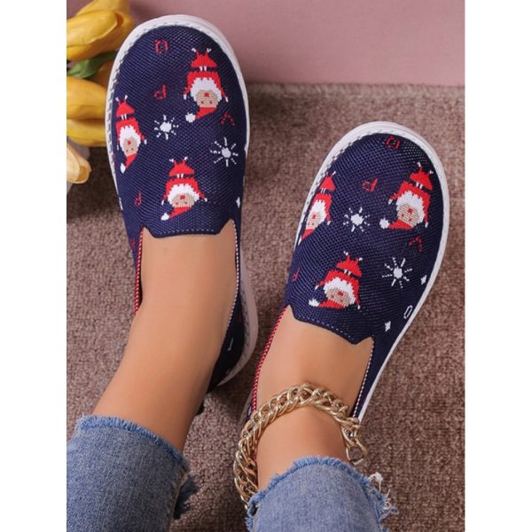 Casual Cartoon Breathable Slip On Flat Heel Deep Mouth Shoes - Image 3
