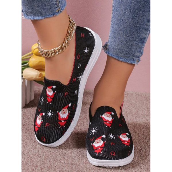 Casual Cartoon Breathable Slip On Flat Heel Deep Mouth Shoes - Image 4