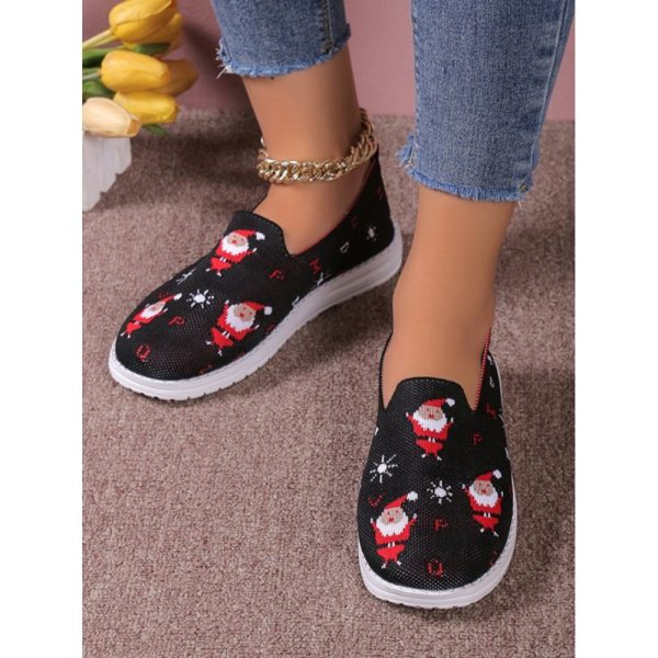 Casual Cartoon Breathable Slip On Flat Heel Deep Mouth Shoes - Image 6