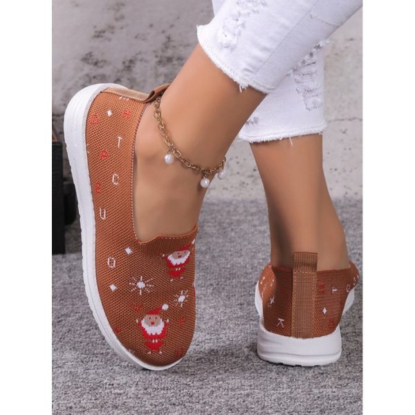 Casual Cartoon Breathable Slip On Flat Heel Deep Mouth Shoes - Image 8