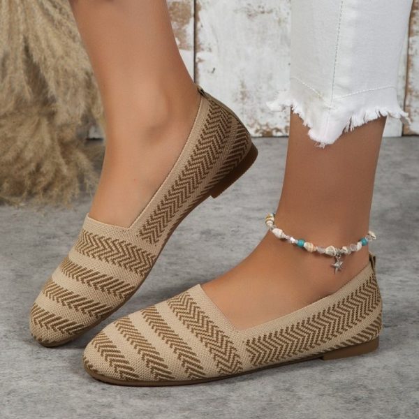 Casual Plain Slip On Flat Heel Ballet - Image 2