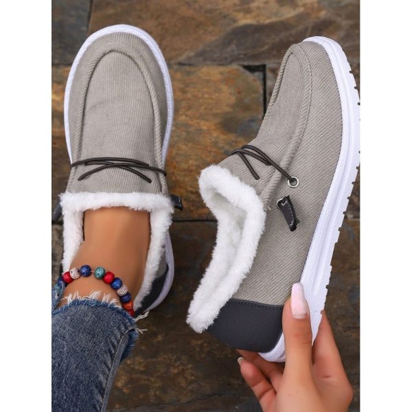Casual Plain Lace-Up Flat Heel Loafers - Image 2