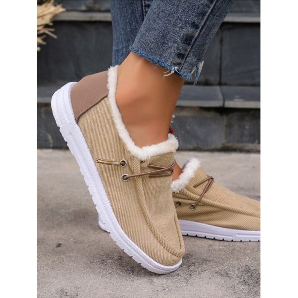 Casual Plain Lace-Up Flat Heel Loafers - Image 6