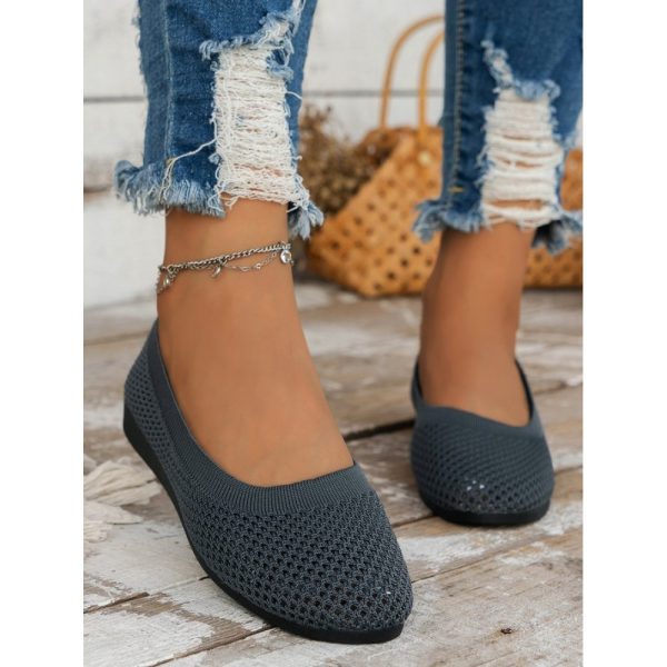 Breathable Hollow out Mesh Fabric Casual Shallow Shoes - Image 43