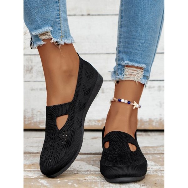 Solid Color Flyknit Flats - Image 13