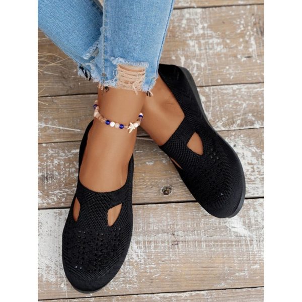 Solid Color Flyknit Flats - Image 17