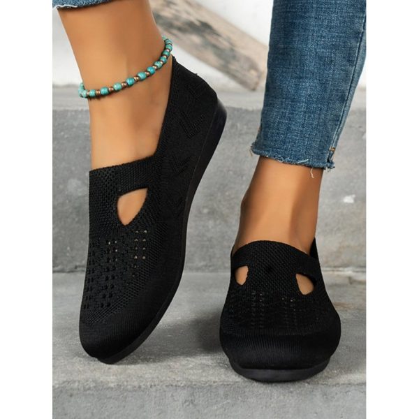Solid Color Flyknit Flats - Image 19