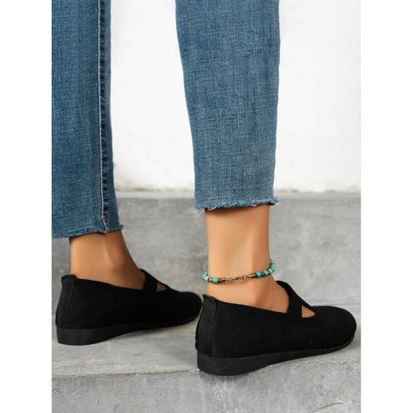 Solid Color Flyknit Flats - Image 20