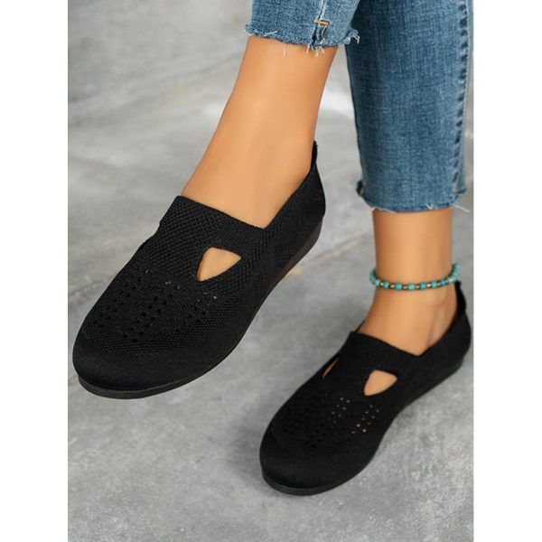 Solid Color Flyknit Flats - Image 21