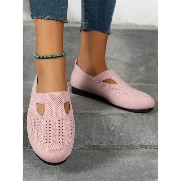 Solid Color Flyknit Flats - Image 30