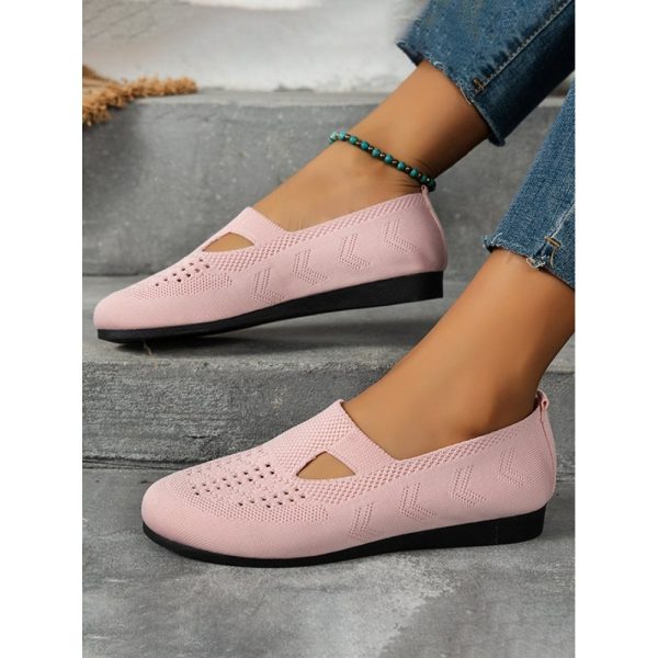 Solid Color Flyknit Flats - Image 32