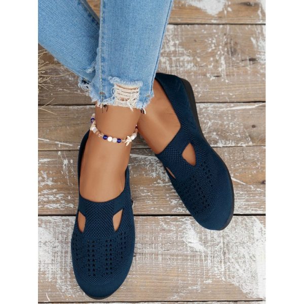 Solid Color Flyknit Flats - Image 6
