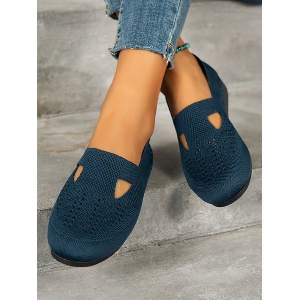Solid Color Flyknit Flats - Image 8