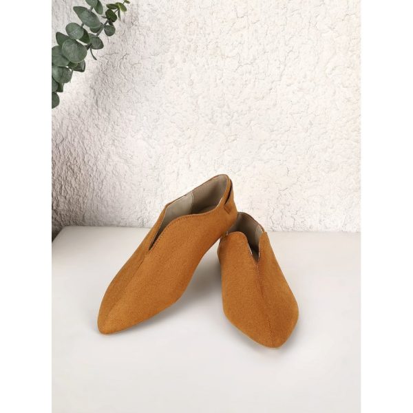 Vintage Casual V-Buckle Flat Shoes - Image 4