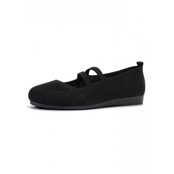 Soft and Comfortable Breathable Flyknit Mary Jane Flats - Image 15