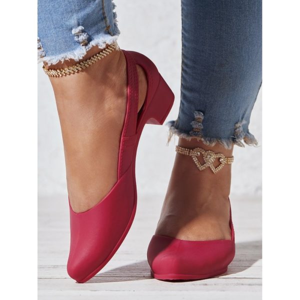 Waterproof Hollow Out Block Heel Beach Shoes - Image 12