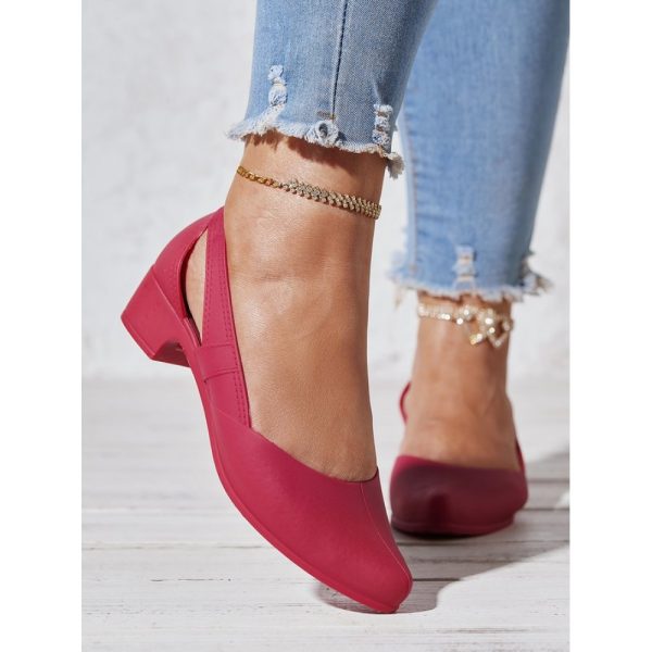 Waterproof Hollow Out Block Heel Beach Shoes - Image 14