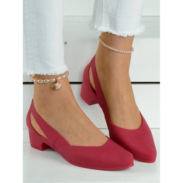 Waterproof Hollow Out Block Heel Beach Shoes - Image 15