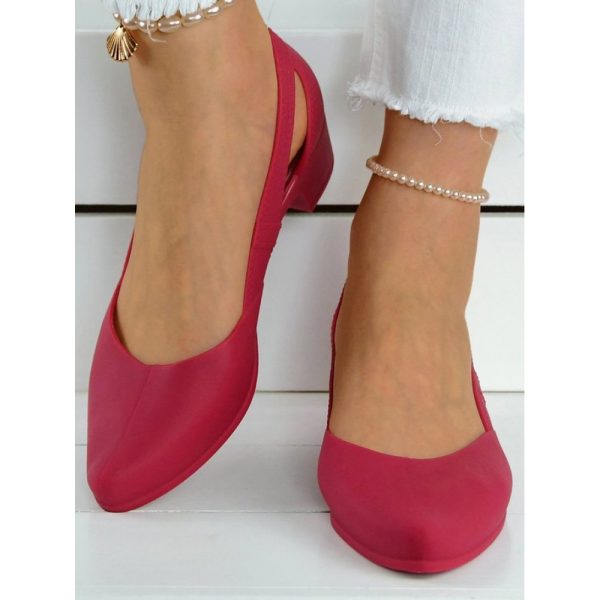 Waterproof Hollow Out Block Heel Beach Shoes - Image 16